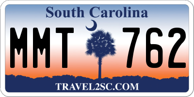 SC license plate MMT762