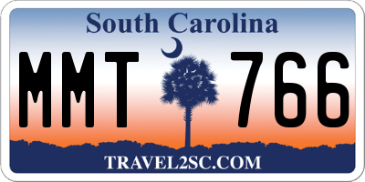 SC license plate MMT766