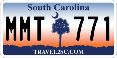 SC license plate MMT771