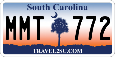 SC license plate MMT772