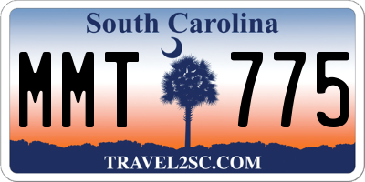 SC license plate MMT775