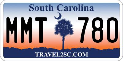 SC license plate MMT780