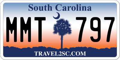 SC license plate MMT797