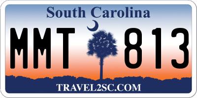 SC license plate MMT813