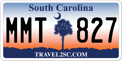 SC license plate MMT827