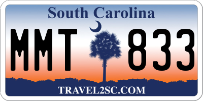 SC license plate MMT833