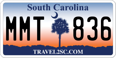 SC license plate MMT836