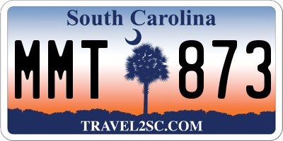 SC license plate MMT873