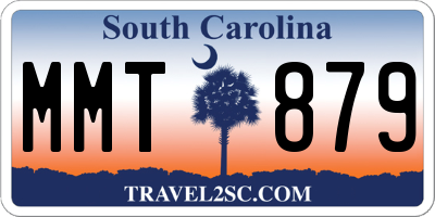 SC license plate MMT879
