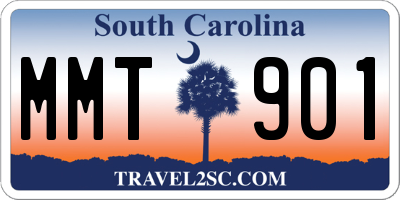 SC license plate MMT901