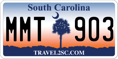 SC license plate MMT903