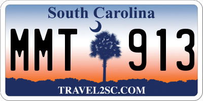 SC license plate MMT913