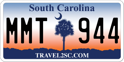 SC license plate MMT944