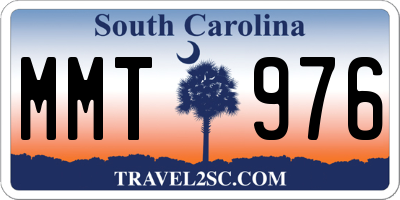 SC license plate MMT976