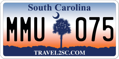 SC license plate MMU075