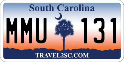 SC license plate MMU131