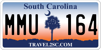 SC license plate MMU164