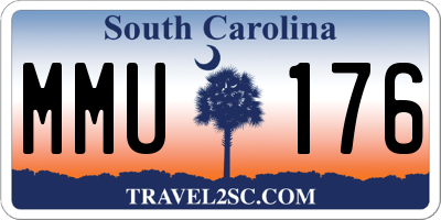 SC license plate MMU176