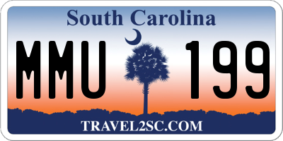 SC license plate MMU199