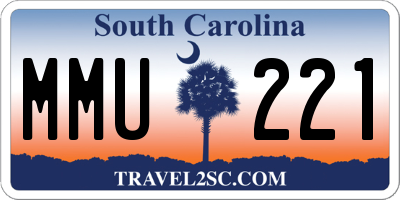 SC license plate MMU221