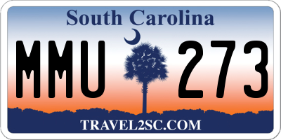 SC license plate MMU273