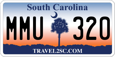 SC license plate MMU320
