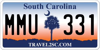 SC license plate MMU331