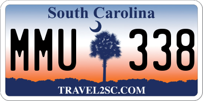 SC license plate MMU338