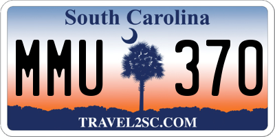 SC license plate MMU370