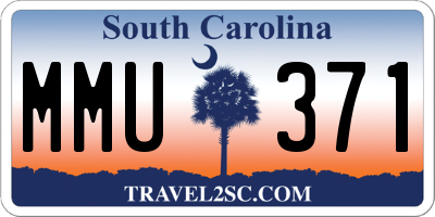 SC license plate MMU371