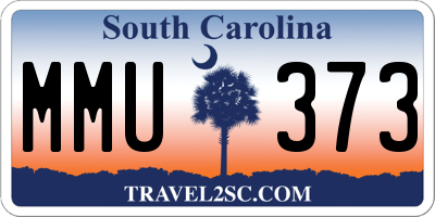 SC license plate MMU373