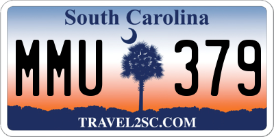 SC license plate MMU379