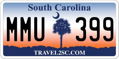 SC license plate MMU399