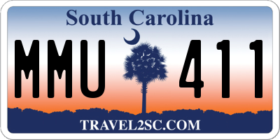 SC license plate MMU411