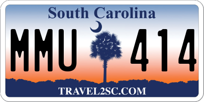 SC license plate MMU414