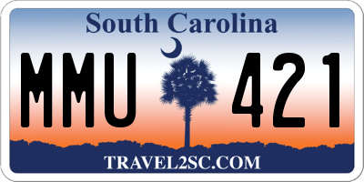 SC license plate MMU421