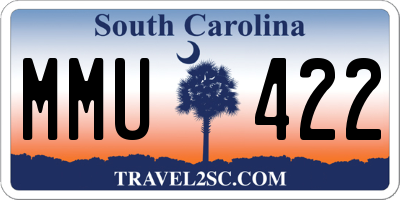 SC license plate MMU422