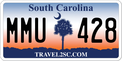SC license plate MMU428