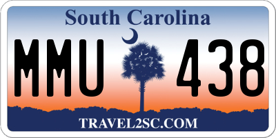 SC license plate MMU438