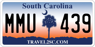 SC license plate MMU439