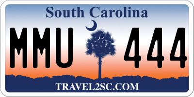 SC license plate MMU444