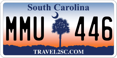 SC license plate MMU446