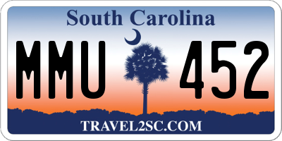 SC license plate MMU452