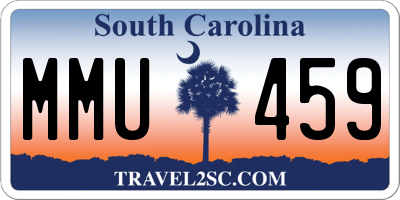 SC license plate MMU459