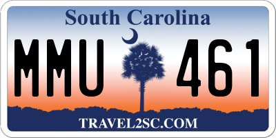 SC license plate MMU461