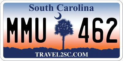 SC license plate MMU462