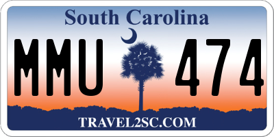 SC license plate MMU474