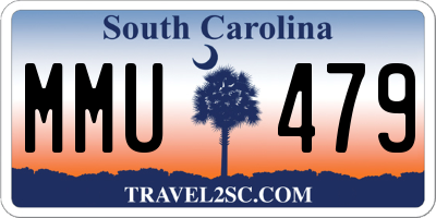 SC license plate MMU479