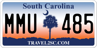 SC license plate MMU485