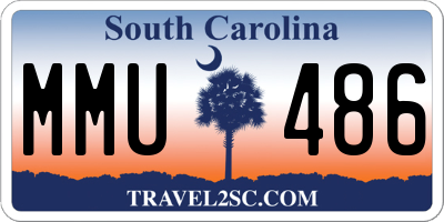 SC license plate MMU486